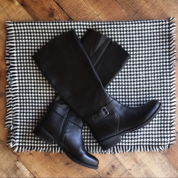 me too Shoes - ♦️SALE TODAY - Tall BLACK LEATHER BOOTS - LIKE NEW